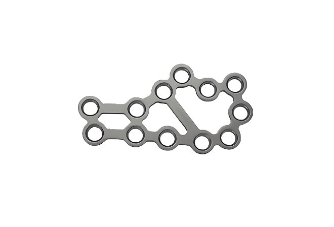 Блокуюча пластина для п’яткової кістки (тип IV) (з отворами під гвинти з потайною голівкою) Jinlu